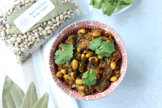 Lobia Masala - Black-Eye Peas with Spinach Recipe Kit